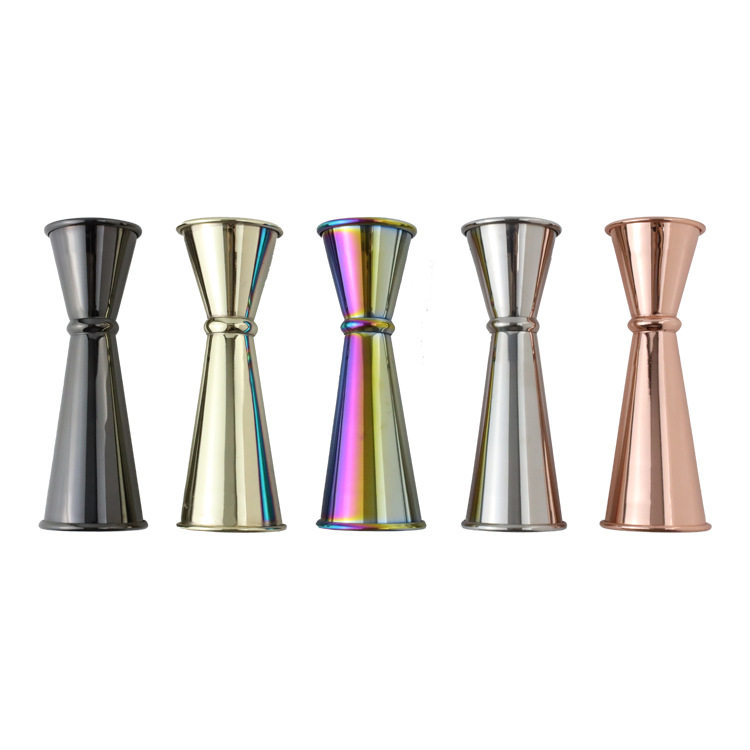 Stainless Steel Measuring Cup with Scale, Double-Ended Rolled Edge Ounce Cup, Milk Tea Mixing Measuring Tool 3060 Measuring Cup