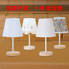 Solid wood fabric usb small table lamp bedroom bedside lamp study dormitory led night light creative atmosphere lamp decoration