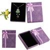 Jewelry Ring Gift Box Earring Storage Paper Box Lid and Base Bowknot Set Jewelry Box Necklace