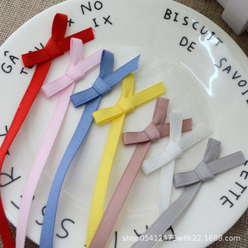 0.6cm polyester cotton ribbon matte double-sided thick polyester ribbon diy hair accessories clothing materials bouquet gift decoration