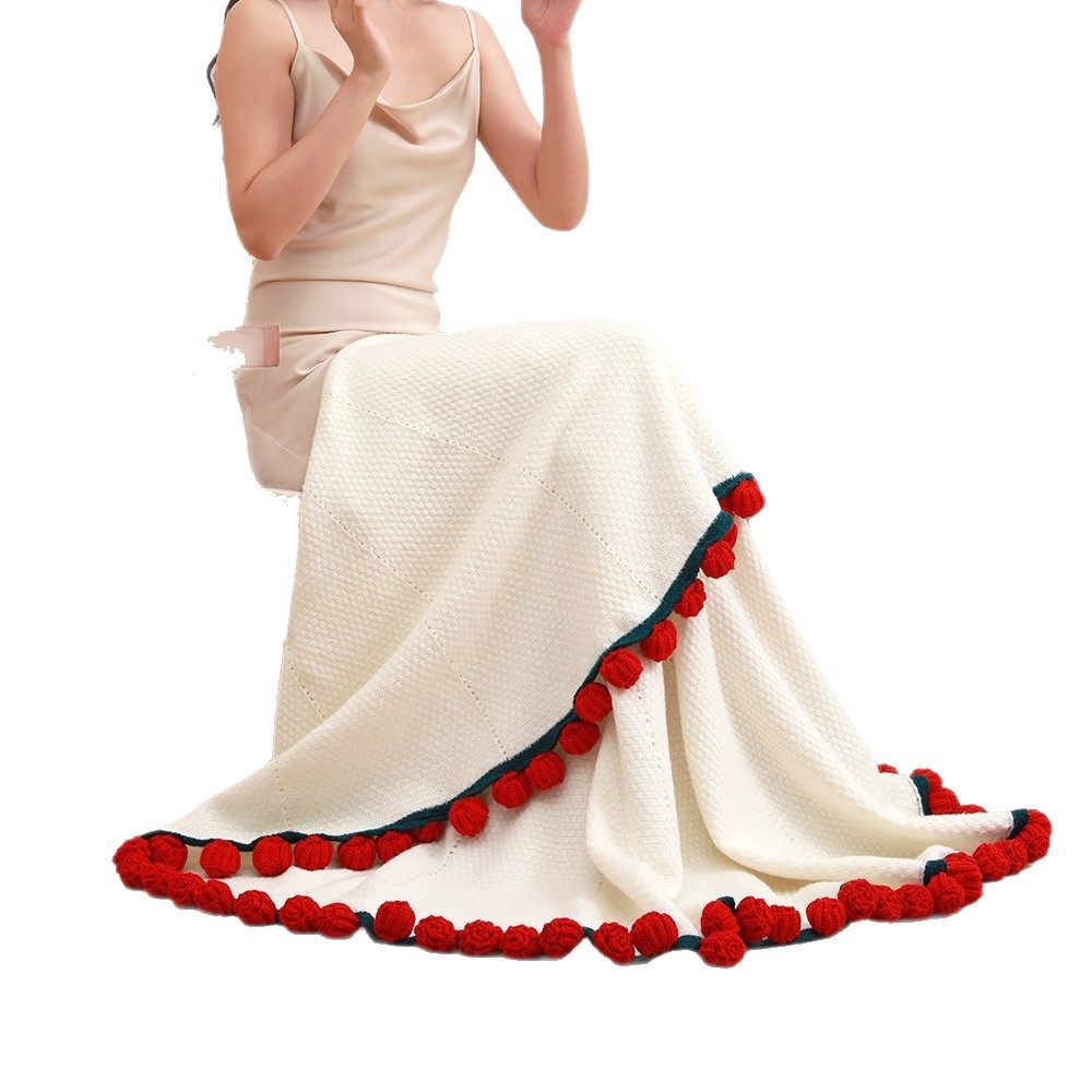 Rose Bouquet Blanket Wool Finished Bouquet Wool Ball Crocheted Flower Blanket Flower Crochet Finished Blanket