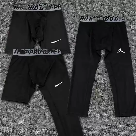 in stock Men's Tight Fitness Training Pants Cropped Pants High Stretch Fabric Choice