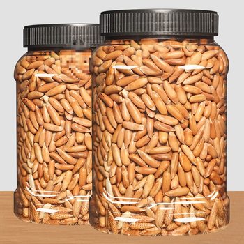 New Arrivals in August: Lu Ge Brazilian Pine Nuts 500g Afghan Hand-Peeled Pine Nuts Extra Large Particles Small Package Nuts New Year's Goods