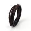 Cross-border popular PU leather rope woven bracelet men's personality temperament bracelet alloy magnetic buckle bracelet ethnic style jewelry