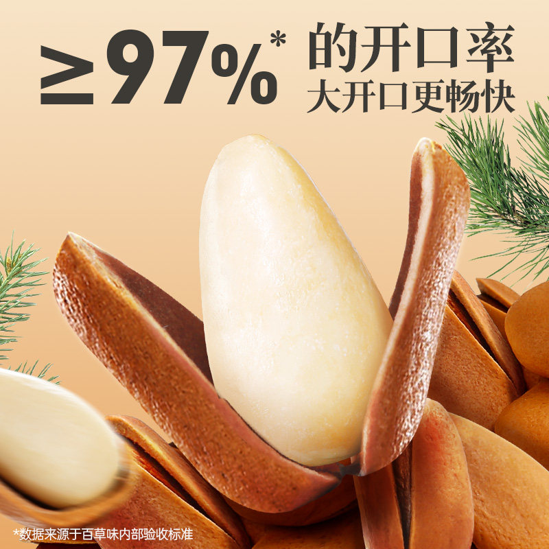Baicaowei Northeastern Pine Nuts Large Particles 500g Hand-Peeled Snacks Dried Fruits Gift New Nuts Leisure