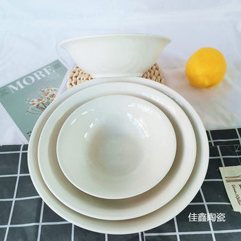 Wholesale bowl restaurant breakfast shop ceramic tableware porridge bowl porridge bowl breakfast bowl rice bowl pork bowl Bucket Bowl
