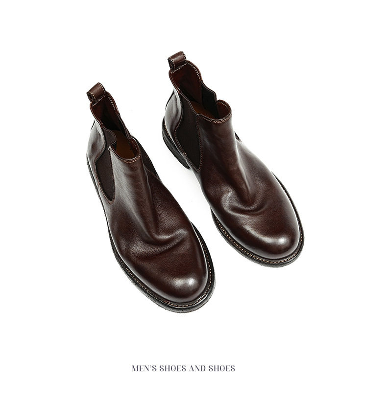 Boot Chelsea Nam Da Mờ Cao Cổ Chiều Cao Đế Khoảng 3cm Màu Đen, Nâu chi tiết 26
