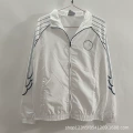 Paris 25/26 white embroidered trench coat - black zipper