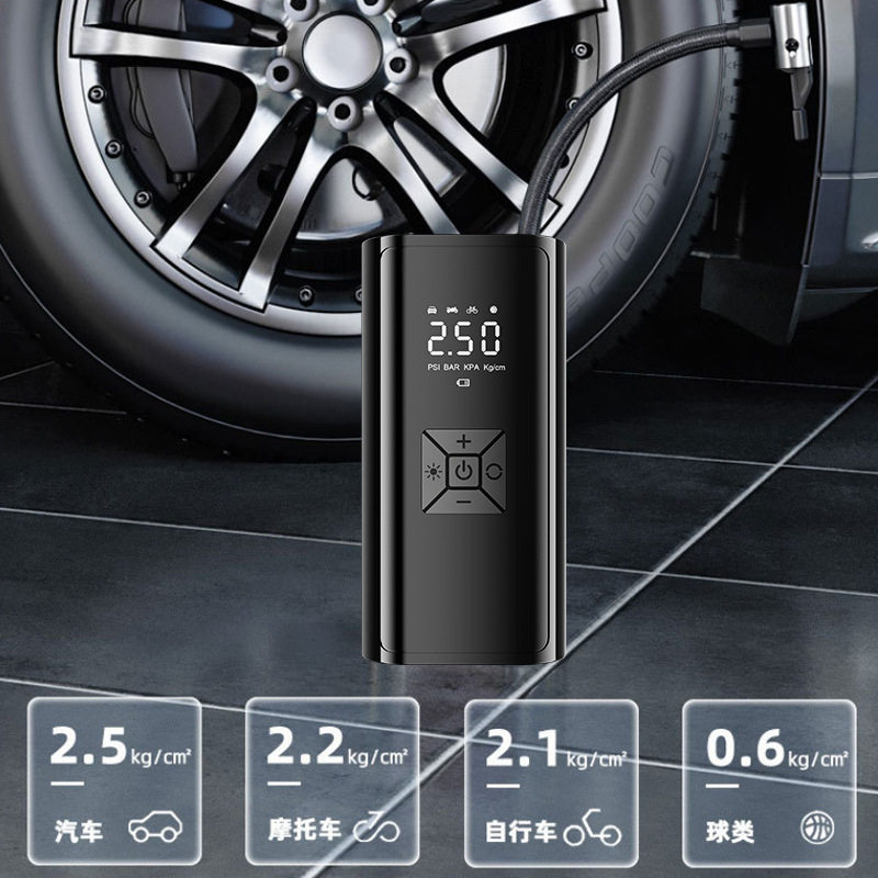 Car Inflator Car Portable Intelligent Wireless Digital Display Inflator Multifunctional Tire Emergency Inflator Wholesale