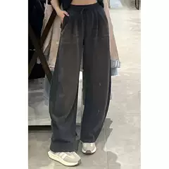 Ia7518Ad Three-Leaf Casual Pants Unisex Fashion Loose Outdoor Sports Pants Spring and Autumn Versatile Scimitar Pants
