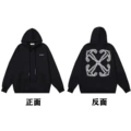 044 black of hooded sweatshirt