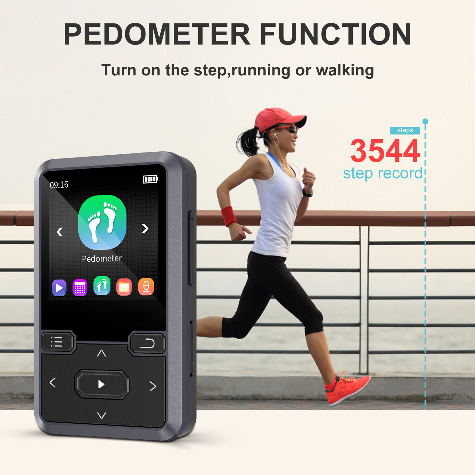 32G LarGe-capacity Cross-border Popular Portable Sports Style MP3 Music Player ForeiGn Dedicated Clip Player