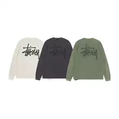 Stu American Style 2025 Autumn Series Logo Washed Raglan Sleeve Waffle Long T-Shirt Thin Style