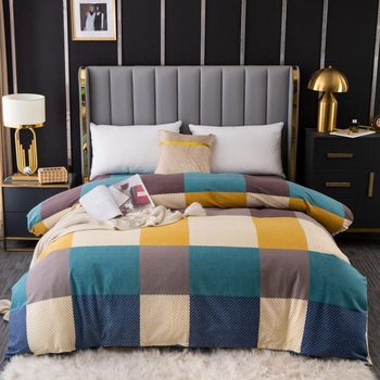 Xinjiang long-staple cotton cotton brushed four-piece thickened winter warm 4-piece cotton Three-Piece Gift wholesale