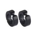 A pair of black ear clips