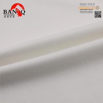 Garment adhesive lining double point medium thick hot melt spun lining tweed lining good adhesive lining factory supply