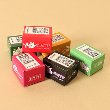 Miniature Mini Express box simulation food and play blind box doll house small package carton 1:12 points small item props
