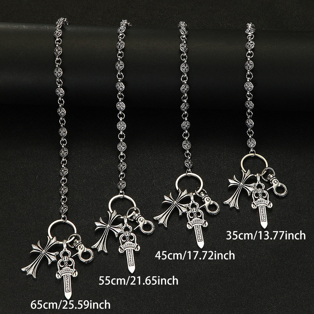 Crodo Element Pants Chain Bag Hanging Chain Sword Ball Bead Cross Waist Chain Lobster Clasp Pendant Jeans Chain