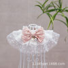 Summer Pet Lace Bib Pet Collar Cat Dog Bell Neck Ring Pet Jewelry Tulle Bib