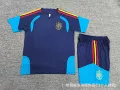 2627 short sleeve suit★Spanish royal blue