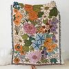 Floral Blanket INS Style Cross-border Home Leisure Blanket Tapestries Decorative Blanket American Country Sofa Blanket Camping Blanket