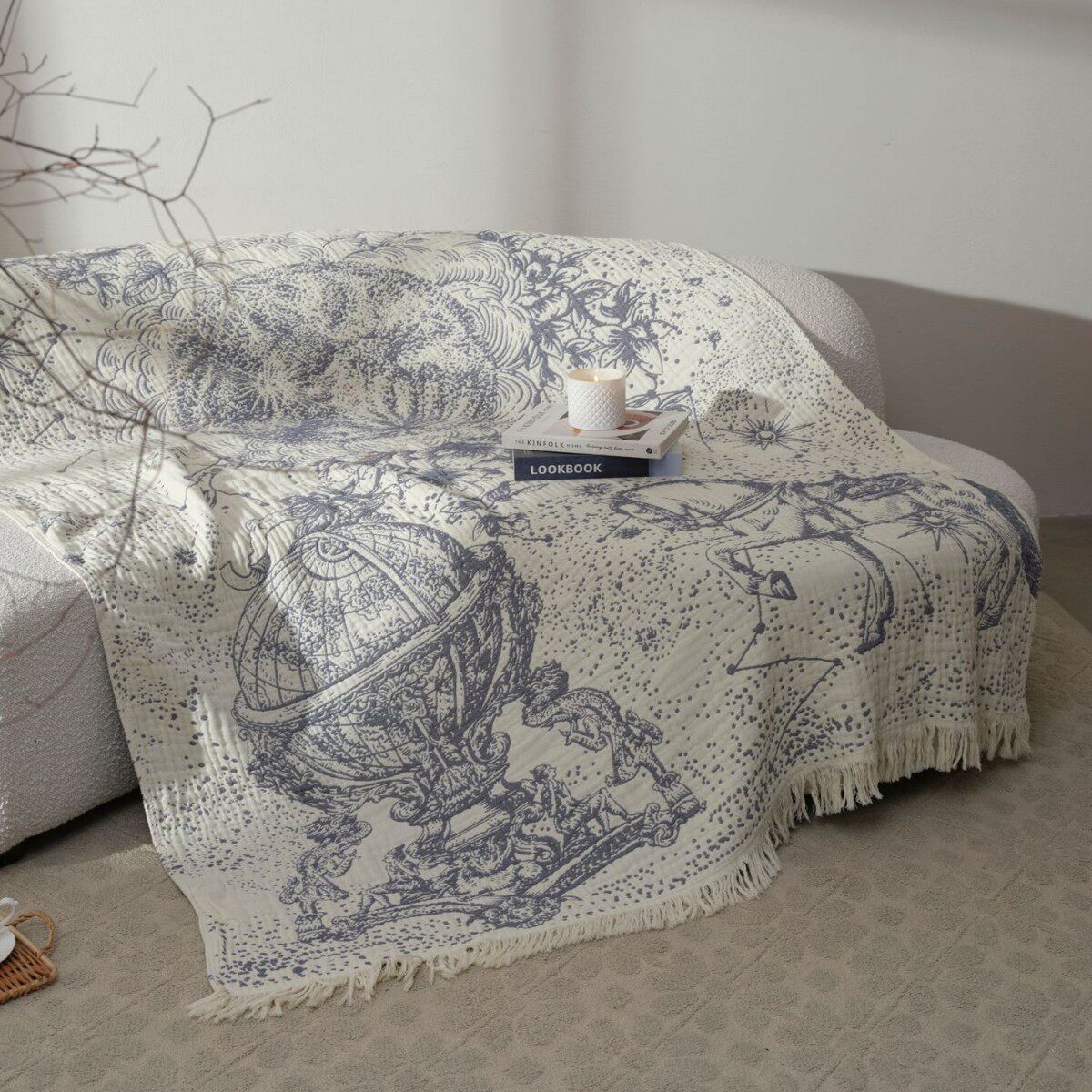 Starry Sky Horse Pure Cotton Four-Layer Gauze Blanket Multi-Functional Blanket Bed Sheets Bed Cover Sofa Towel Soft Breathable Towel Quilt