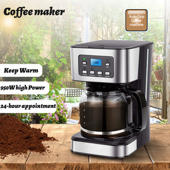 Cross-border European standard 1.5L American drip coffee machine 24-hour reservation insulation function 950W