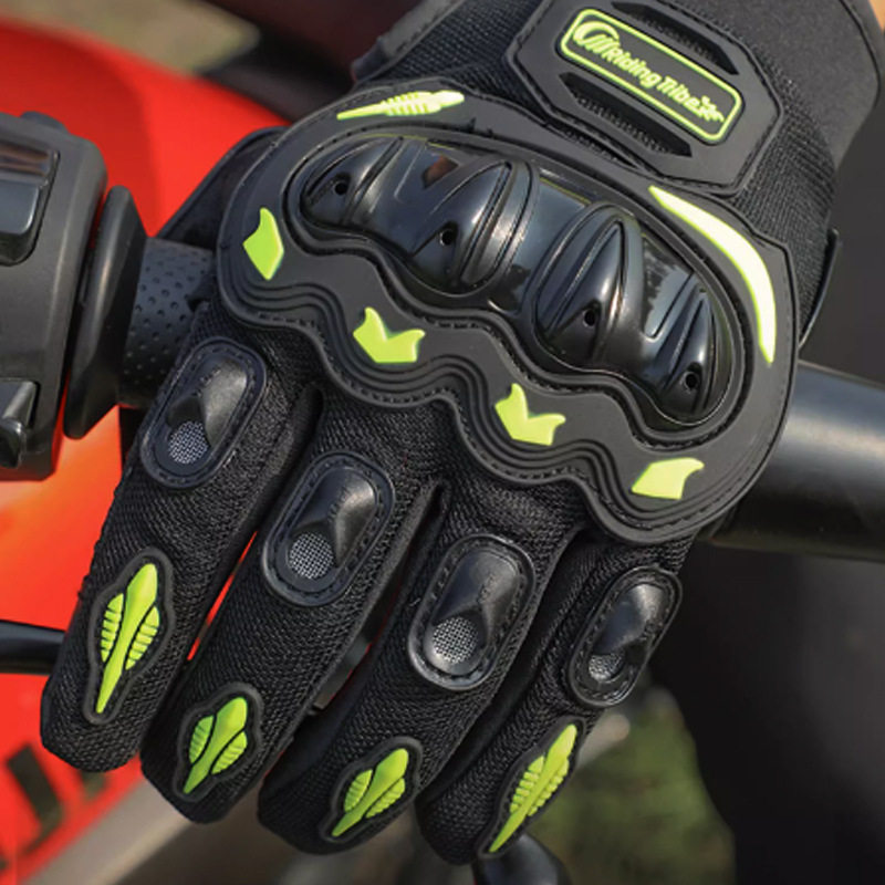 Motorcycle Riding Gloves for Men and Women, Anti-Fall Electric Road Motorcycle Full-Finger Touch Screen Four-Season Stereo Gloves