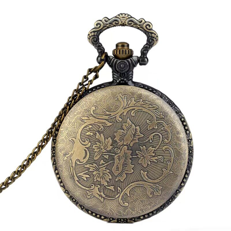 Foreign trade large room gold hammer sickle icon pocket watch bronze embossed earth five-pointed star wheat pocket watch wholesale