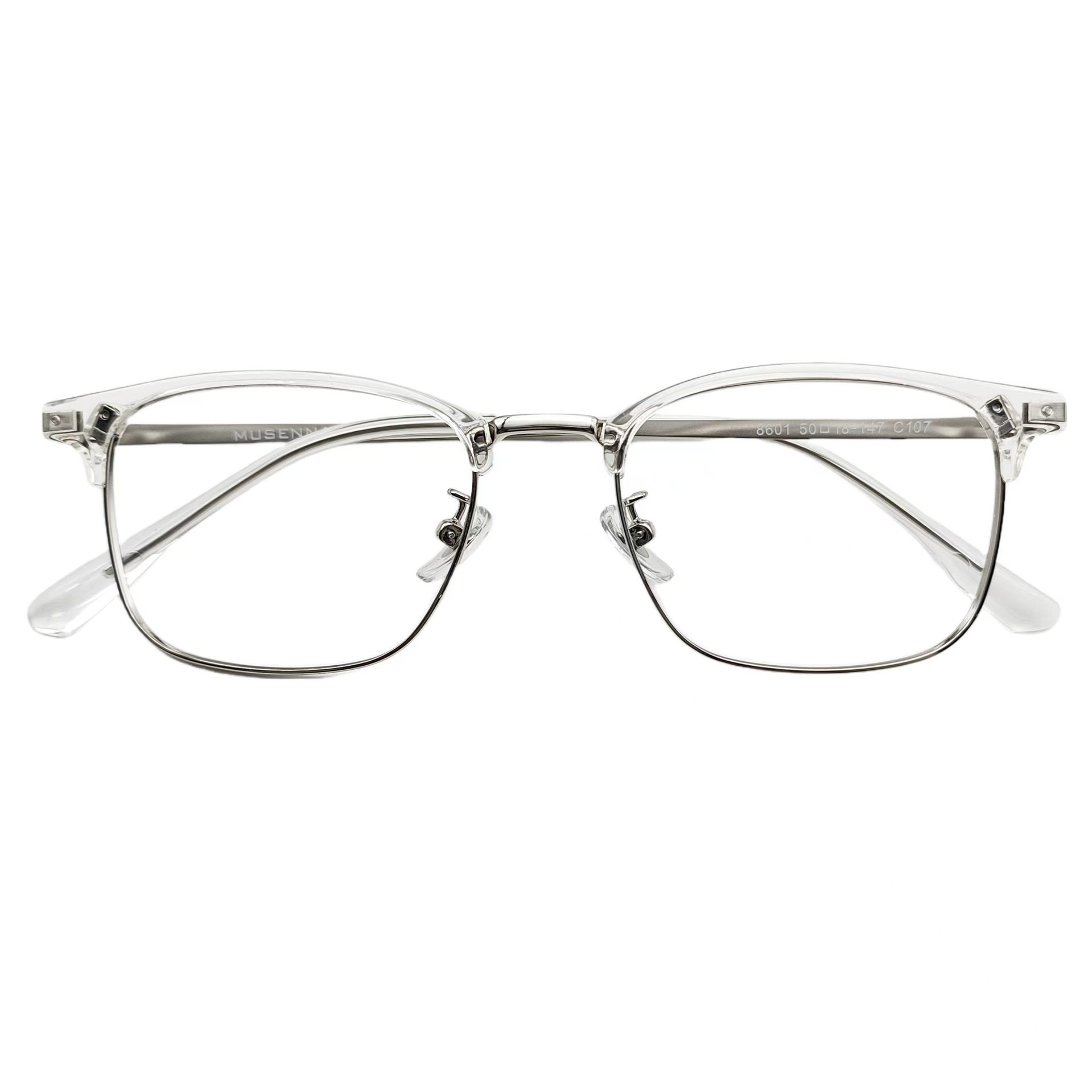 8601 Eyebrow Frame 50 Frame Wooden Glasses Frame Duqiao Myopia Glasses Frame Metal Frame Small Face Oval Frame