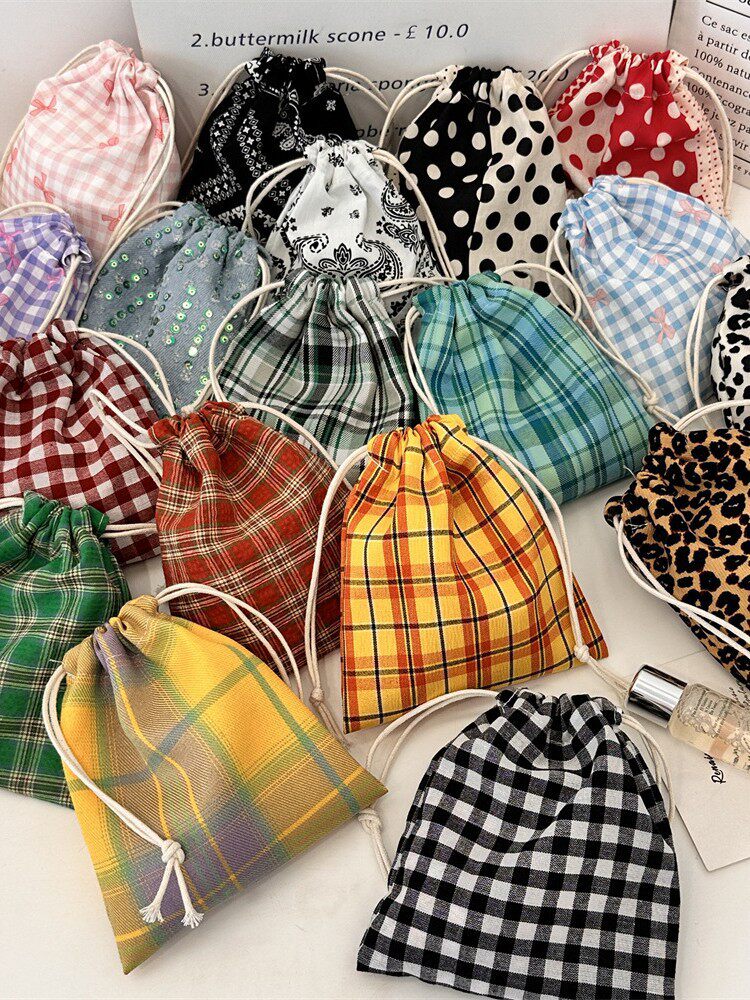 01121 Drawstring Bucket Women's Handbag Bag Sundries Fit Bag Lipstick Change Storage Bag Jewelry Dust Bag