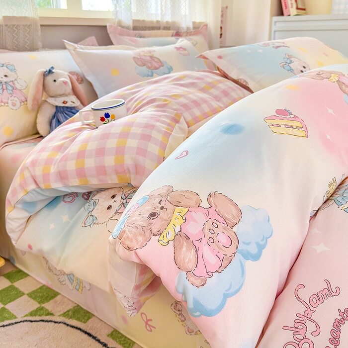 【100%両面ピュアコットン】雲の中の甘い夢