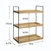 Wooden Desktop Three-Layer Storage Rack Iron Bathroom Household Multi-Purpose Kitchen Storage Rack Desktop Storage Storage Rack