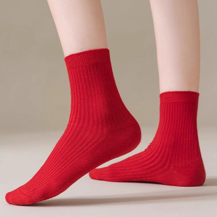 诸暨春秋袜子男款运动袜棉袜男士女士夏季中筒袜防臭吸汗男批发