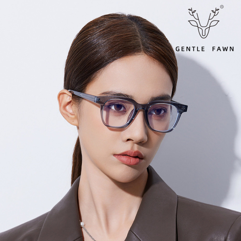 K9104 manufacturer's new box can be equipped with myopia frame women's fashion TR plate foot anti-blue light plain frame
