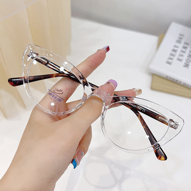 New Wholesale 8338 Elastic Temples Fashionable Eyes for Men and Women Tr90 Glasses Frame Flat Mirror Anti-Blue Light Glasses