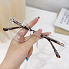 New Wholesale 8338 Elastic Temples Fashionable Eyes for Men and Women Tr90 Glasses Frame Flat Mirror Anti-Blue Light Glasses