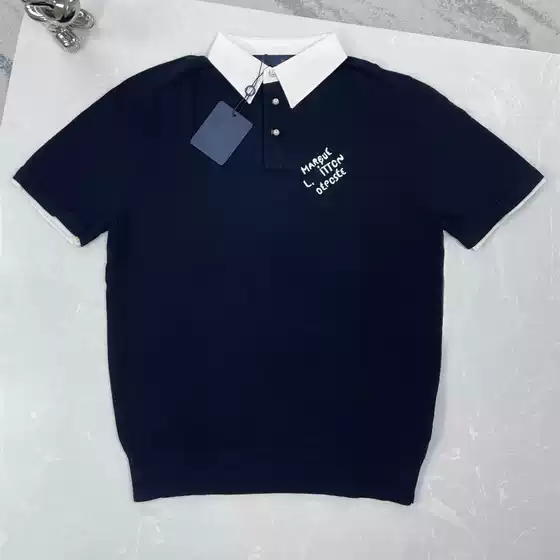 2025 New Summer Version of the Poison Version Original Standard Donkey Pearl Button Woolen Short-Sleeved Polo Shirt T-Shirt for Men and Women