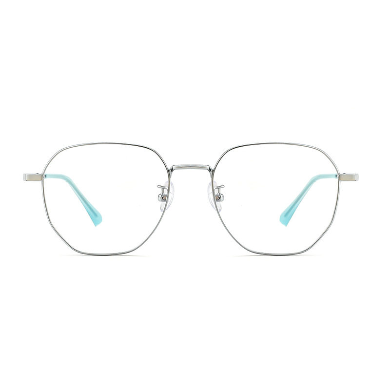 Cody news non-magnetic retro glasses frame men's and women's full frame 86304 polygon ultra light myopia glasses frame wholesale