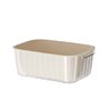 Plastic square double-layer draining basket vegetable washing basket household thickened fruit and vegetable basket water filter basket vegetable washing basin