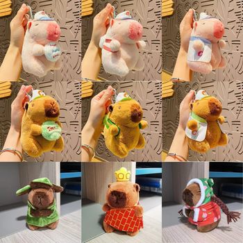 Kapi Barra Plush Pendant Dangling Capyfish Bag Pendant Keychain Doll Doll Plush Batch Gift