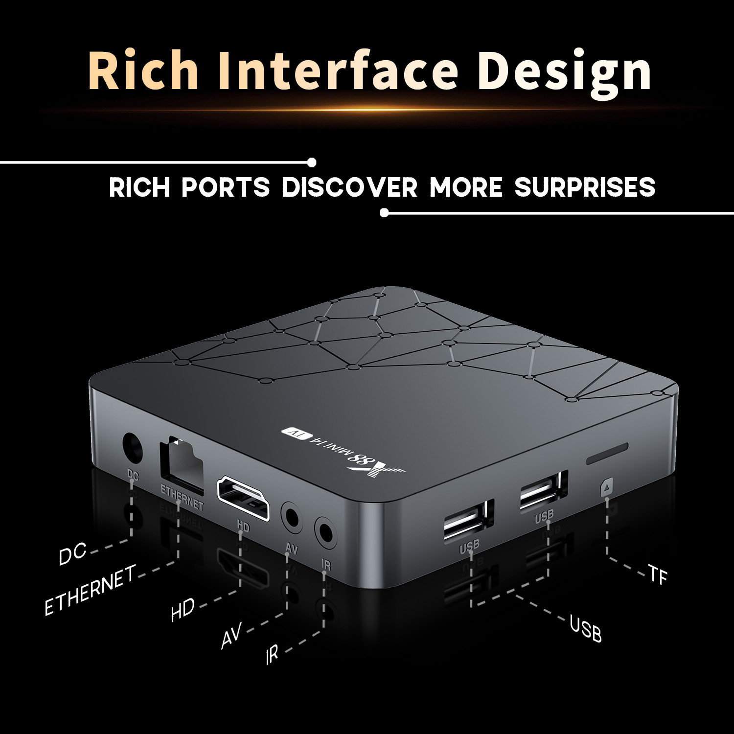 Cross-Border X88Mini 14 Tv Android 14 Rk3518 Hd Bluetooth Wifi Tv Box Tv Set-Top Box