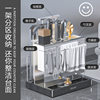 Multi-functional stainless steel knife holder kitchen countertop kitchen knife holder chopping board chopstick holder knife storage rack