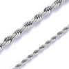 European and American Hip-Hop Plain Chain Titanium Steel Accessories Necklace Stainless Steel Twist Chain 3Mm5Mm Multi-Size Stainless Steel Chain