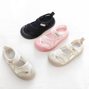 Beach Shoes, Kidsren's Sports Shoes, Girls' Sandals, Summer 2025 New Boys' Mesh Shoes, Breathable Mesh Baby Shoes