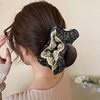 Korean Floral Lace Hair Band for Women, High-End Ball Head, Double-Layer Large Hair Accessories, Hair Rope Manufacturer Wholesale