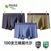 High-End 100-Count Lenzing Modal Men's Underwear Seamless 10A Silk Antibacterial Boxer Briefs Large Size Boxer Briefs
