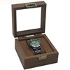 Vintage Wooden Black Walnut Watch Storage Box Wristwatch Jewelry Shop Display Box with Lock Buckle Dust-proof Counter Same Style