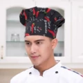 Chef Hat Chili Pepper Pattern (24cm)