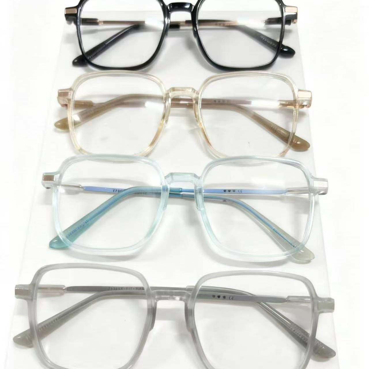 2025 New Trendy Rice Nail Glasses Frame Women's Anti-Blue Light Glasses Frame Trendy Myopia Finished Glasses Women's Glasses